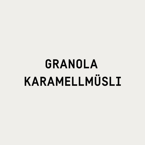 Granola Karamellmüsli