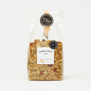 Karamell Müsli Granola mit Mandeln