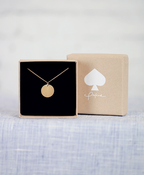 Pikfine Kette Dot in gold/silber