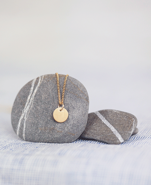 Pikfine Kette Dot in gold/silber